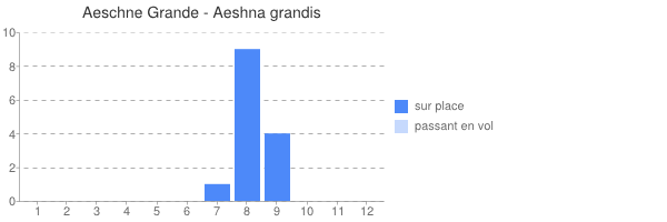 Aeshna grandis periodes d observations